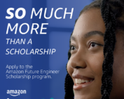 So much more than a scholarship. Apply to the Amazon Future Engineer Scholarship program.
